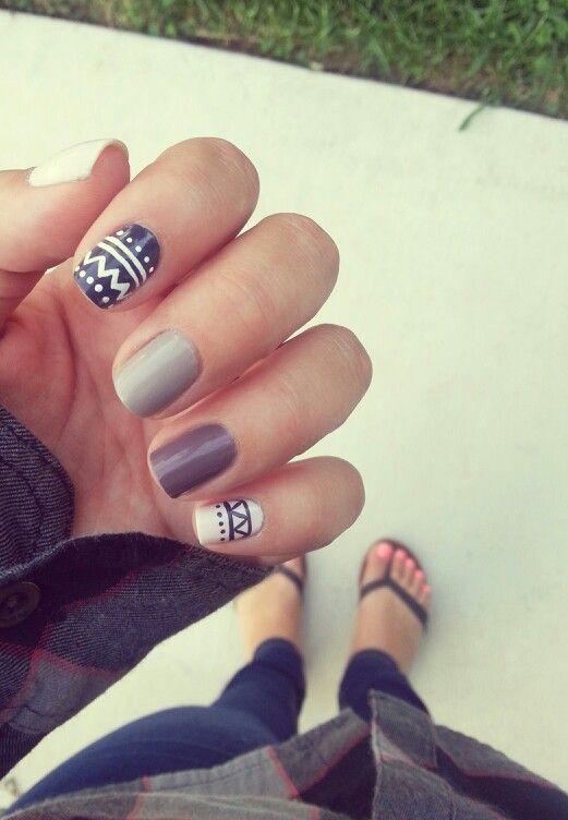 Neutral Tribal Nail Designs Pinterest