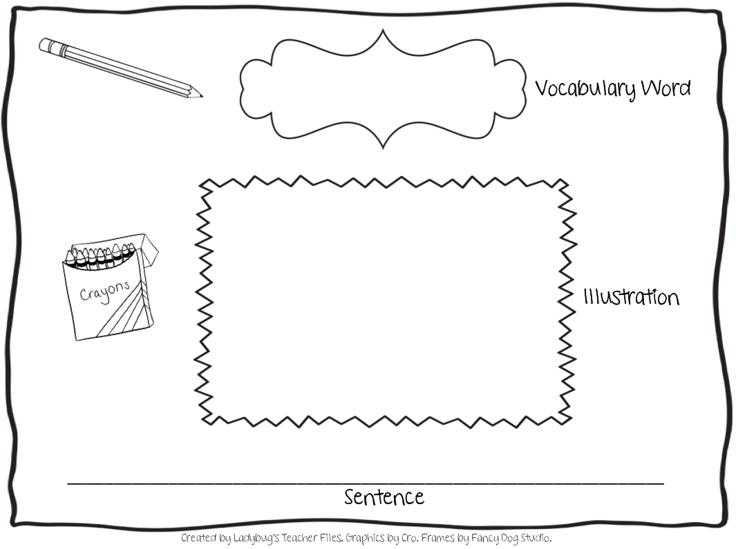 New Vocabulary Word Graphic Organizer