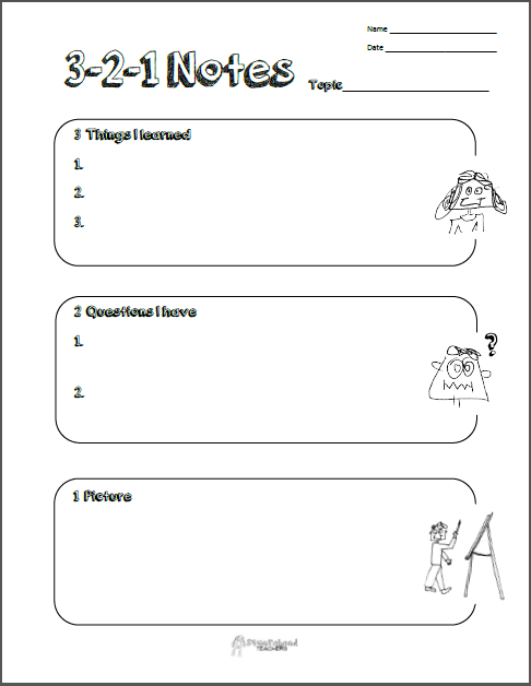 Note Taking Graphic Organizer