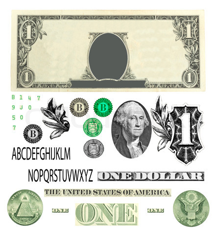 One Dollar Bill Vector