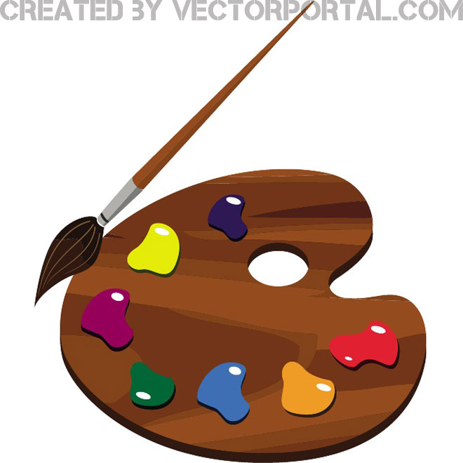 Paint Palette Vector Paint Palette Vector