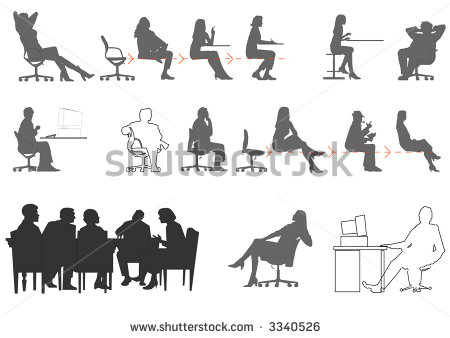 Person Sitting Vector