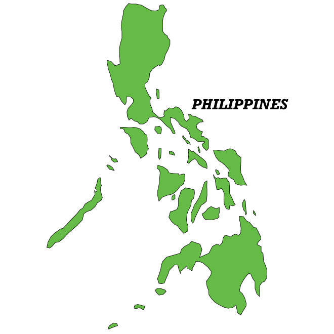 Philippine Islands Map Outline
