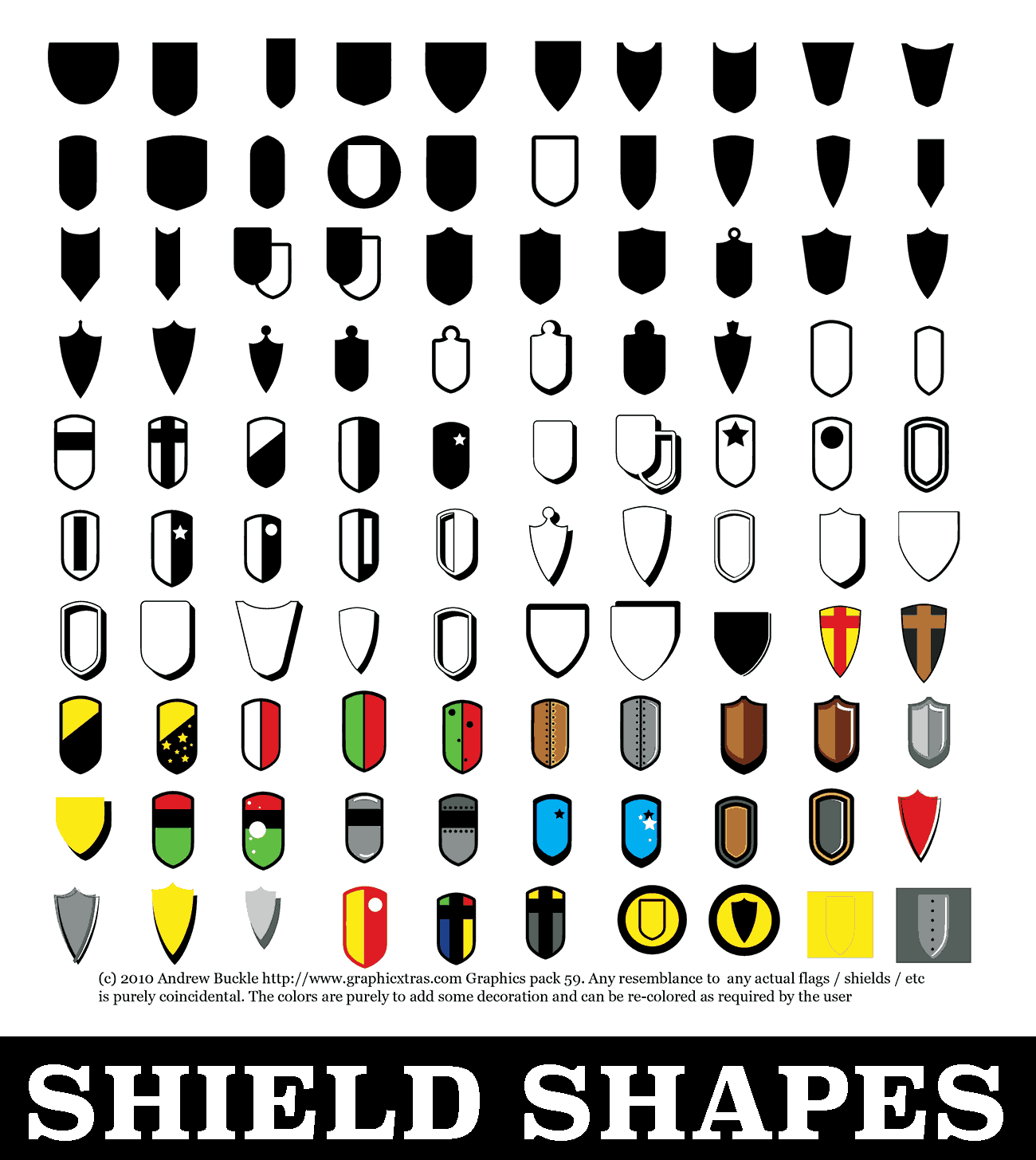 Photoshop Shield Shapes