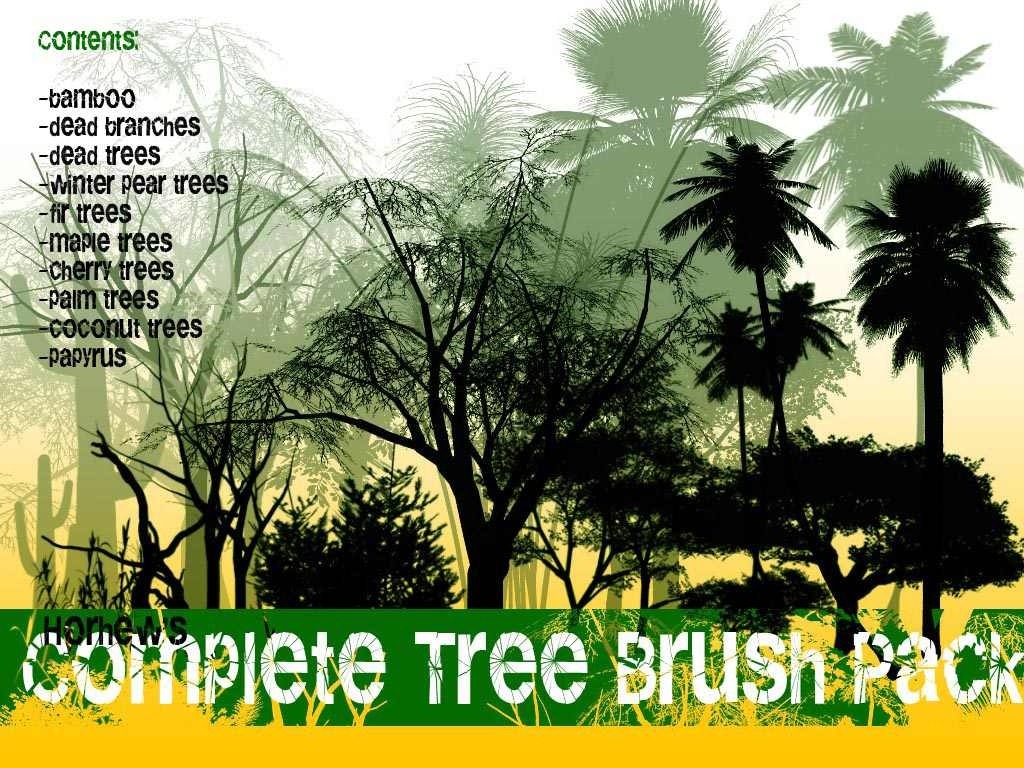 Photoshop Tree Brushes