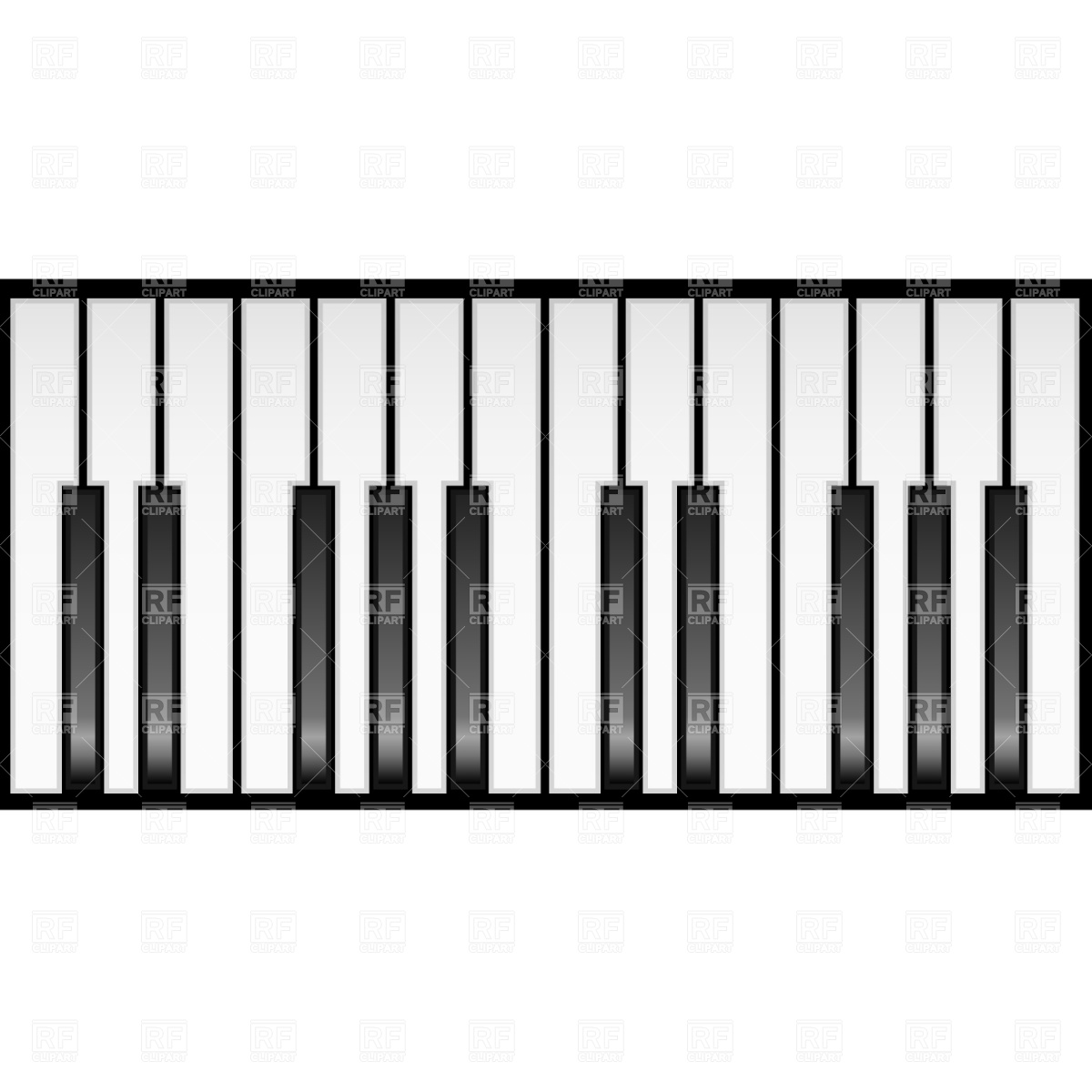 Piano Keyboard Clip Art Free