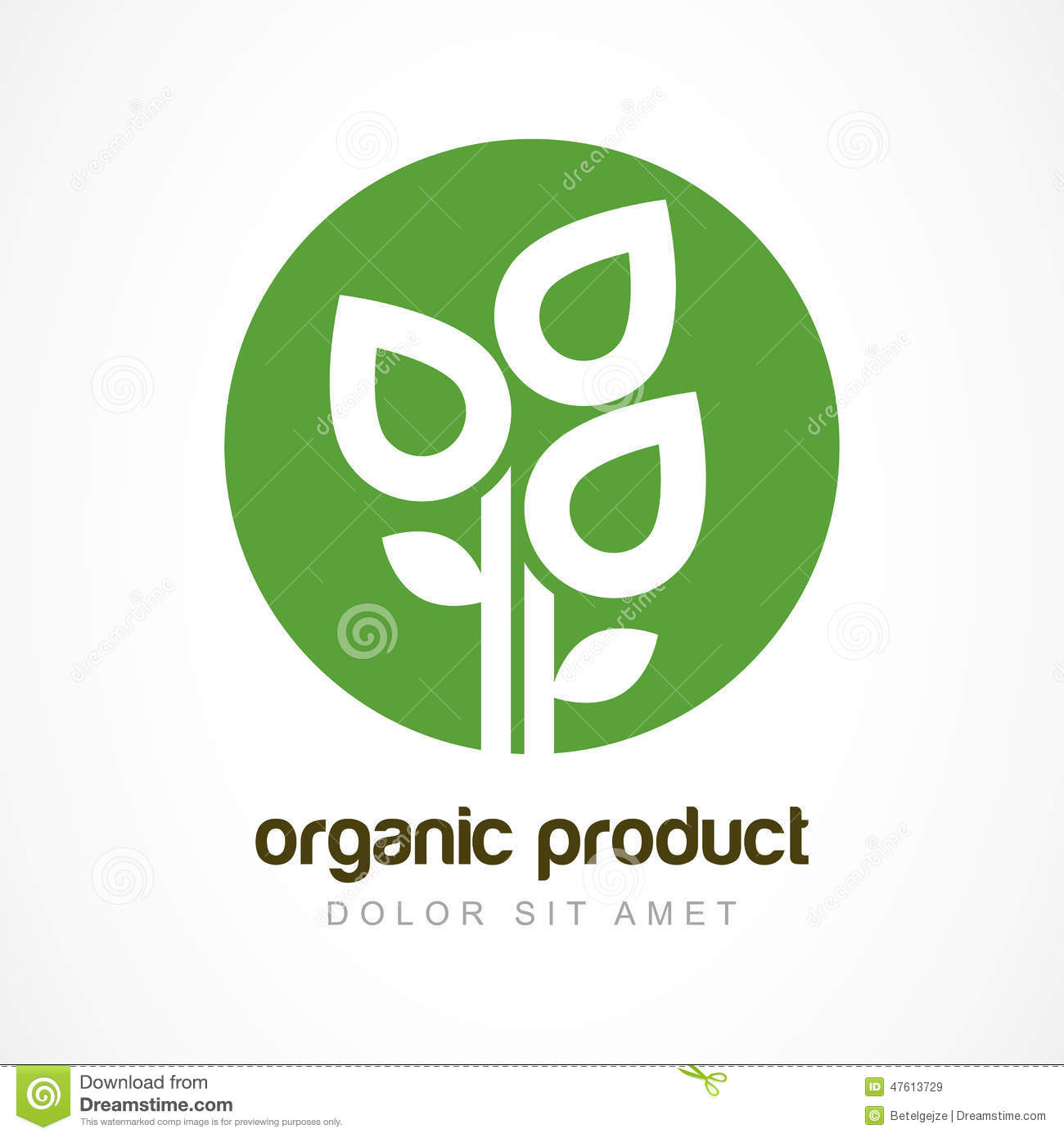 Plant with a Circle Logo Design