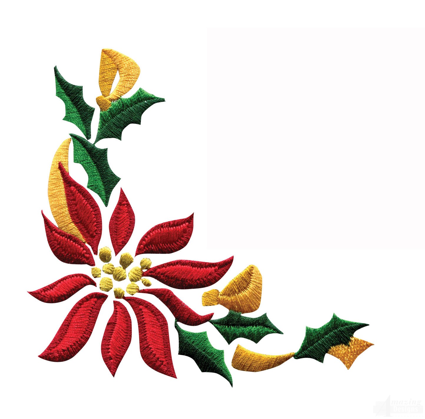 Poinsettia Border Clip Art