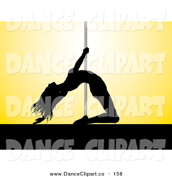 Pole Dancer Silhouette Clip Art