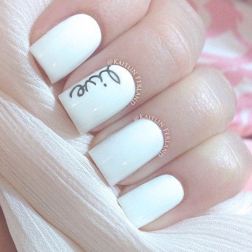 15 White Nail Art Designs Images