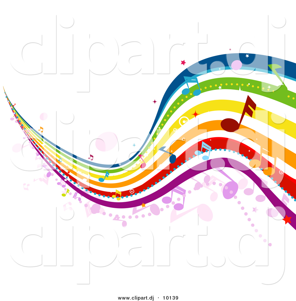Rainbow Music Notes Clip Art Rainbow Music Notes Clip Art