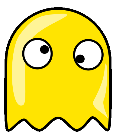 Red Ghost Pacman Clip Art