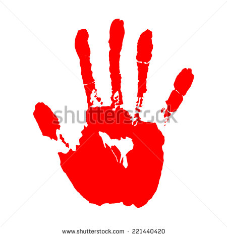 Red Hand Print