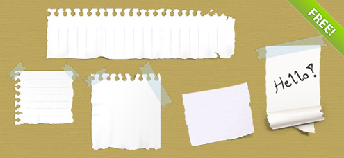 Ripped Paper PSD Template Free