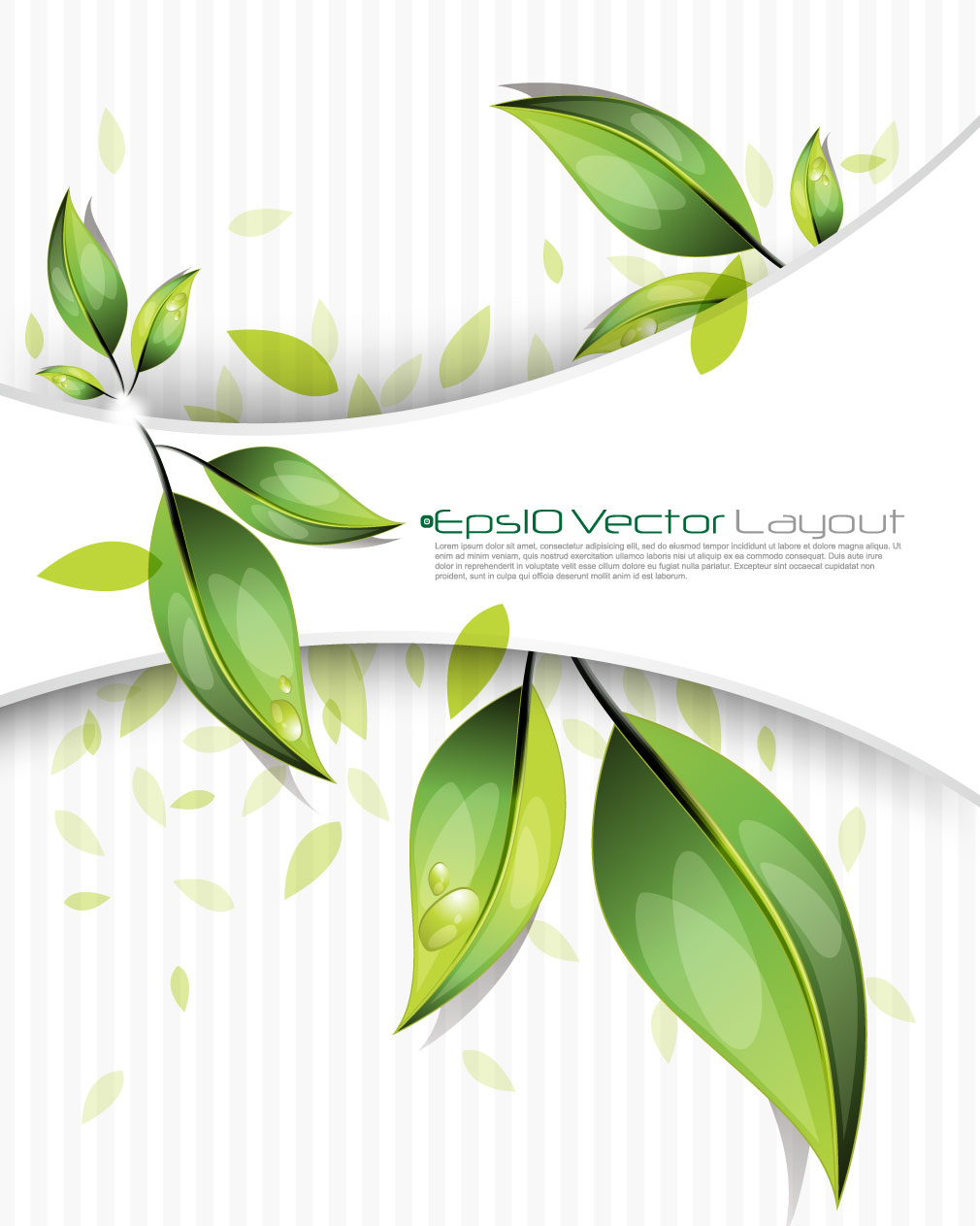 Rose Leaf Vector Background Free