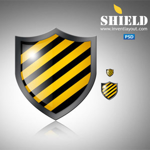 Shield Vector Icon PSD