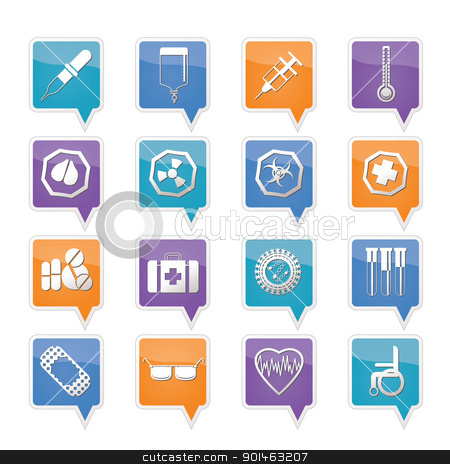 Simple Medical Icons Vector