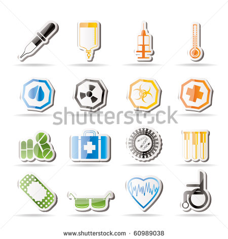 Simple Medical Icons Vector