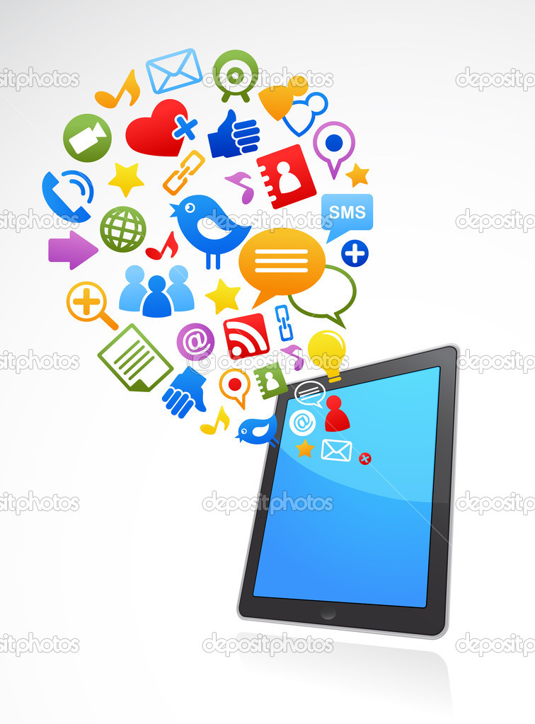 13 A Social Media Icons On Phone Images