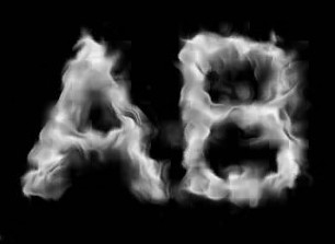 Smoke Effect Letters in Font