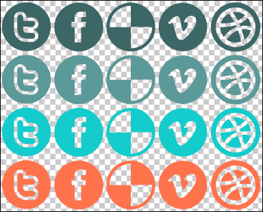 Social Media Icon Sprite