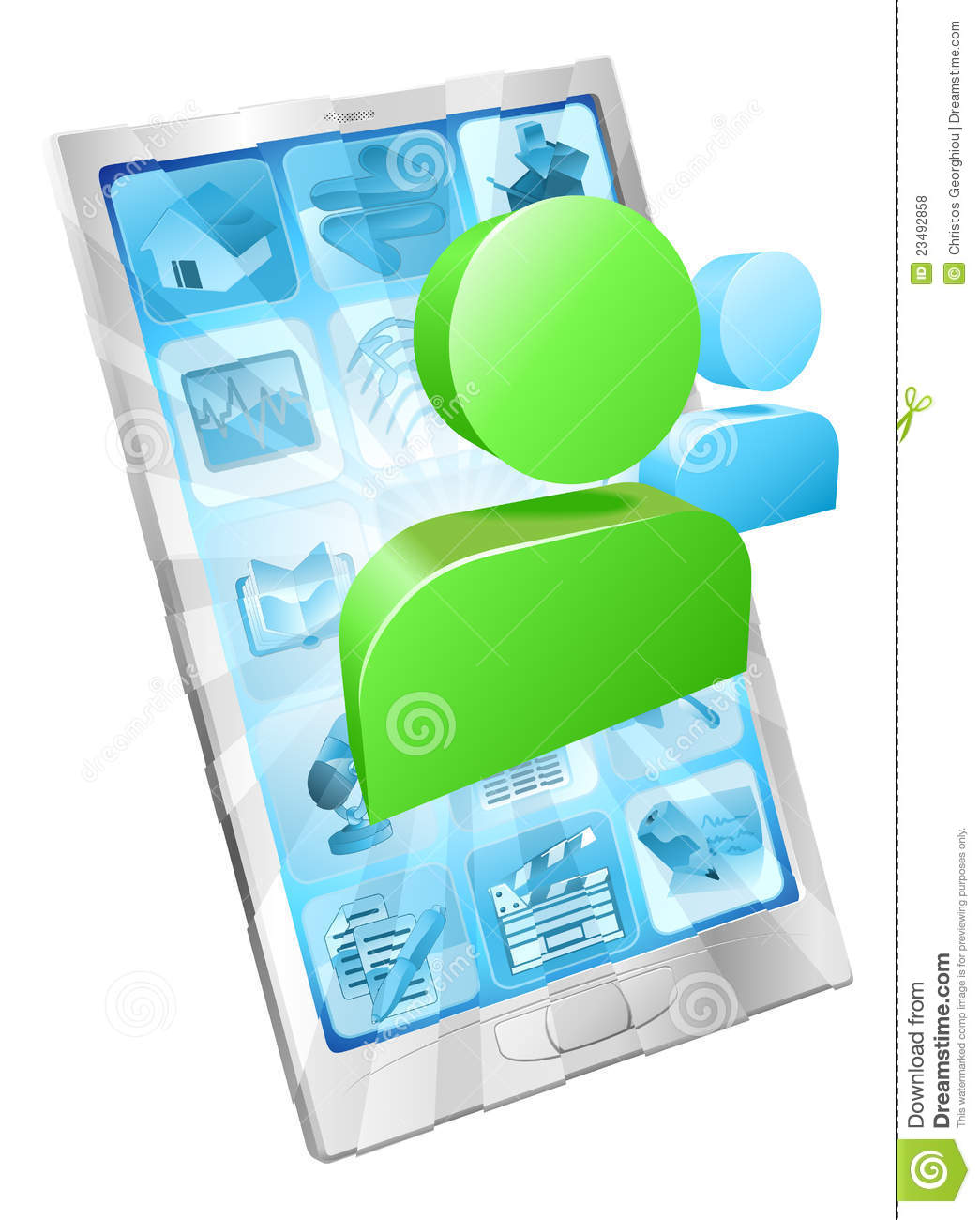 Social Media Icons Phone