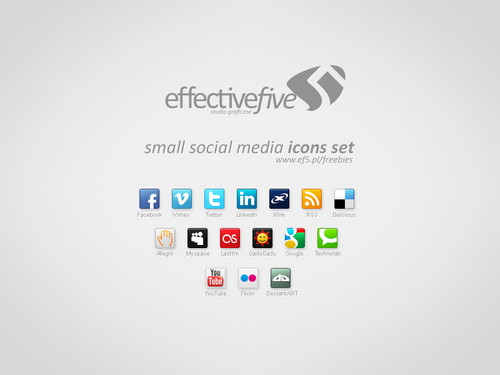 Social Media Icons Small