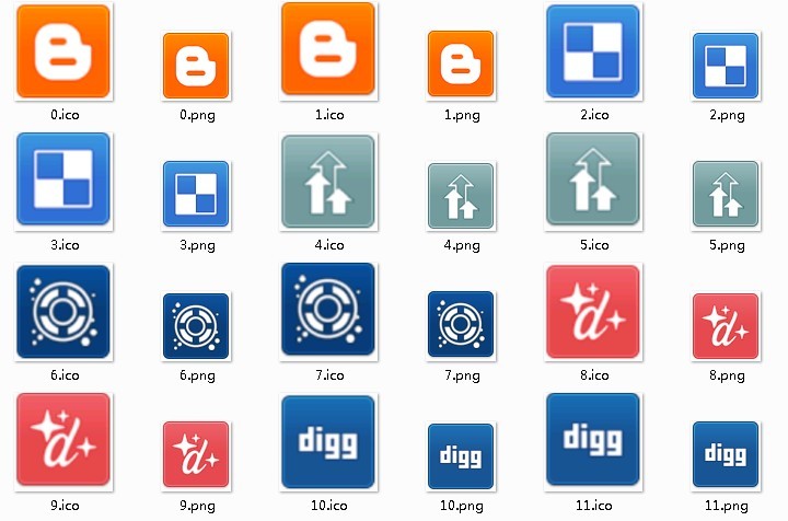 Social Media Icons Small