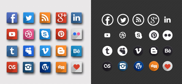 Social Media Icons Small