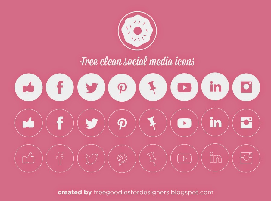 Social Media Icons Vector Free