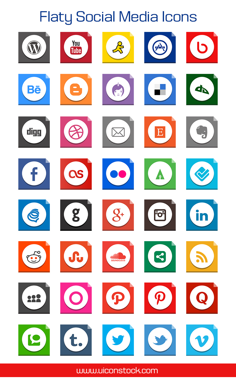 Social Media Icons Vector