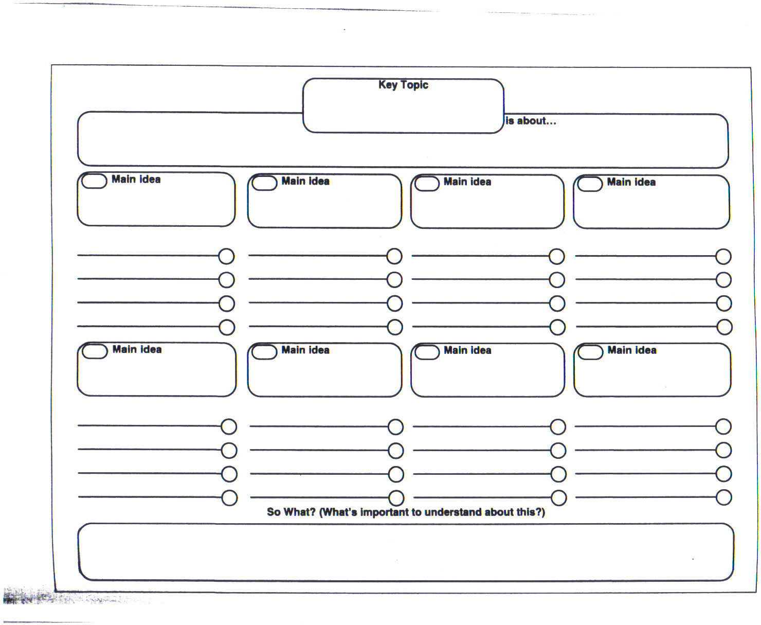 Social Study Graphic Organizer