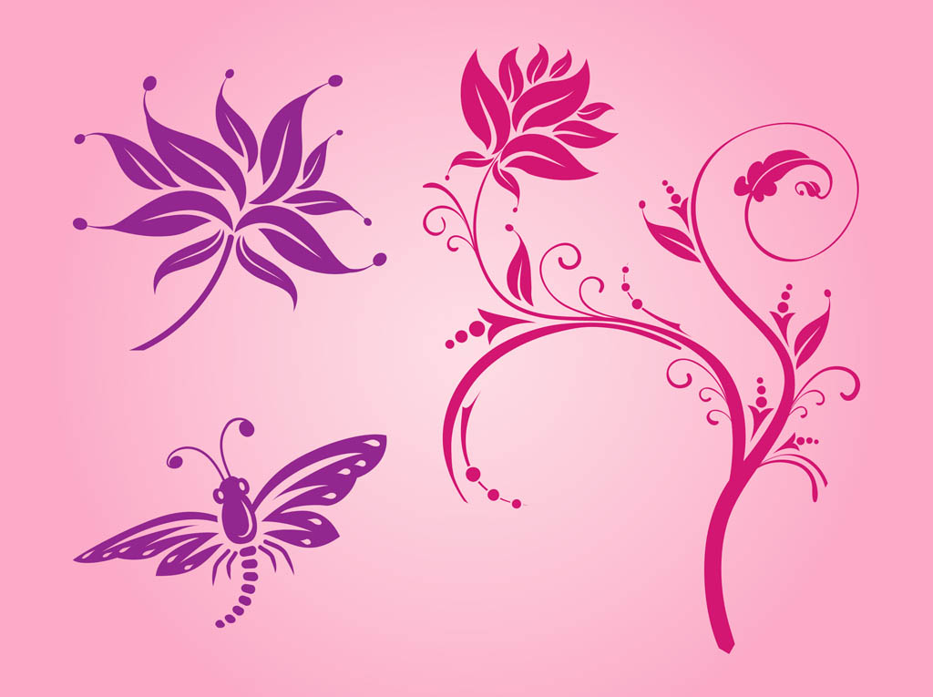 Spring Flowers Vector