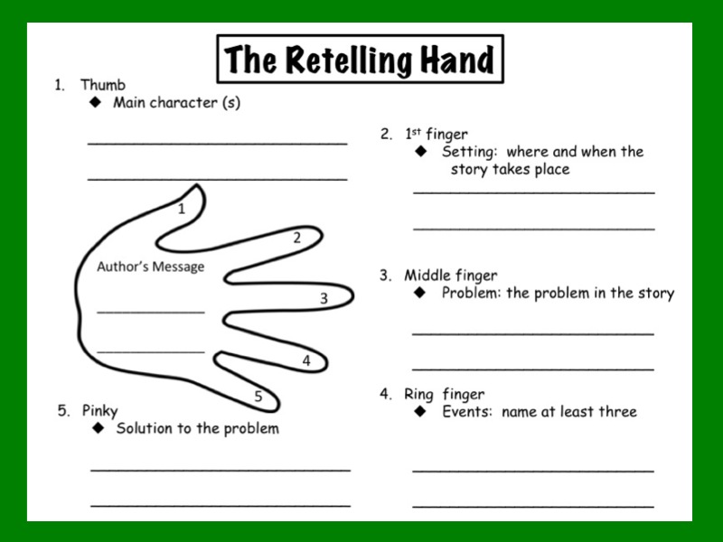 Story Retell Graphic Organizer