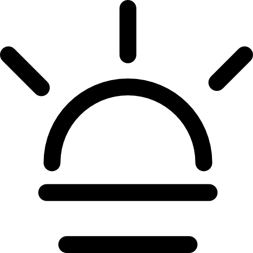 Sunrise Sunset Weather Symbol