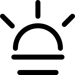 Sunrise Sunset Weather Symbol