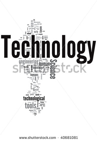 Technology Word Cloud Illustration