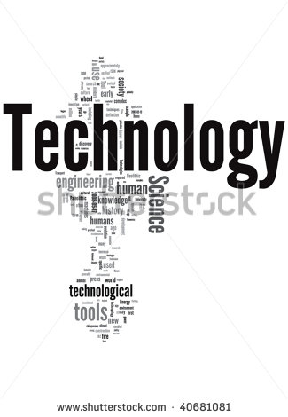 Technology Word Cloud Illustration Technology Word Cloud Illustration