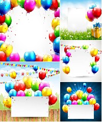 Free Vector Birthday Balloons