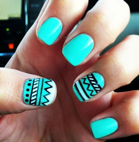 Tribal Nail Art Design