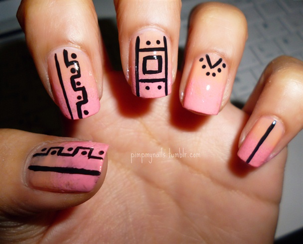 Tribal Nail Art