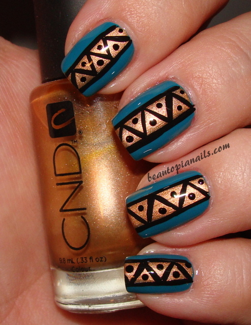 Tribal Nail Polish Design