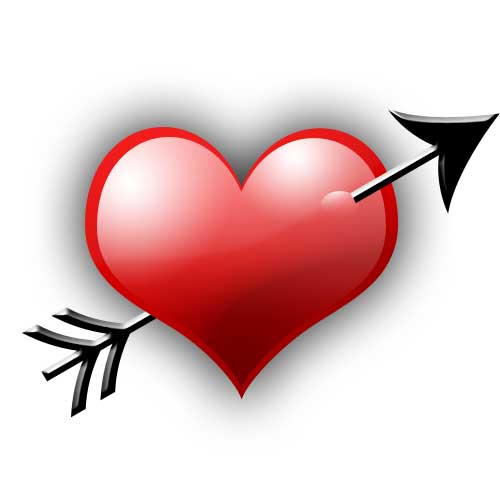 Valentine's Day Heart with Arrow