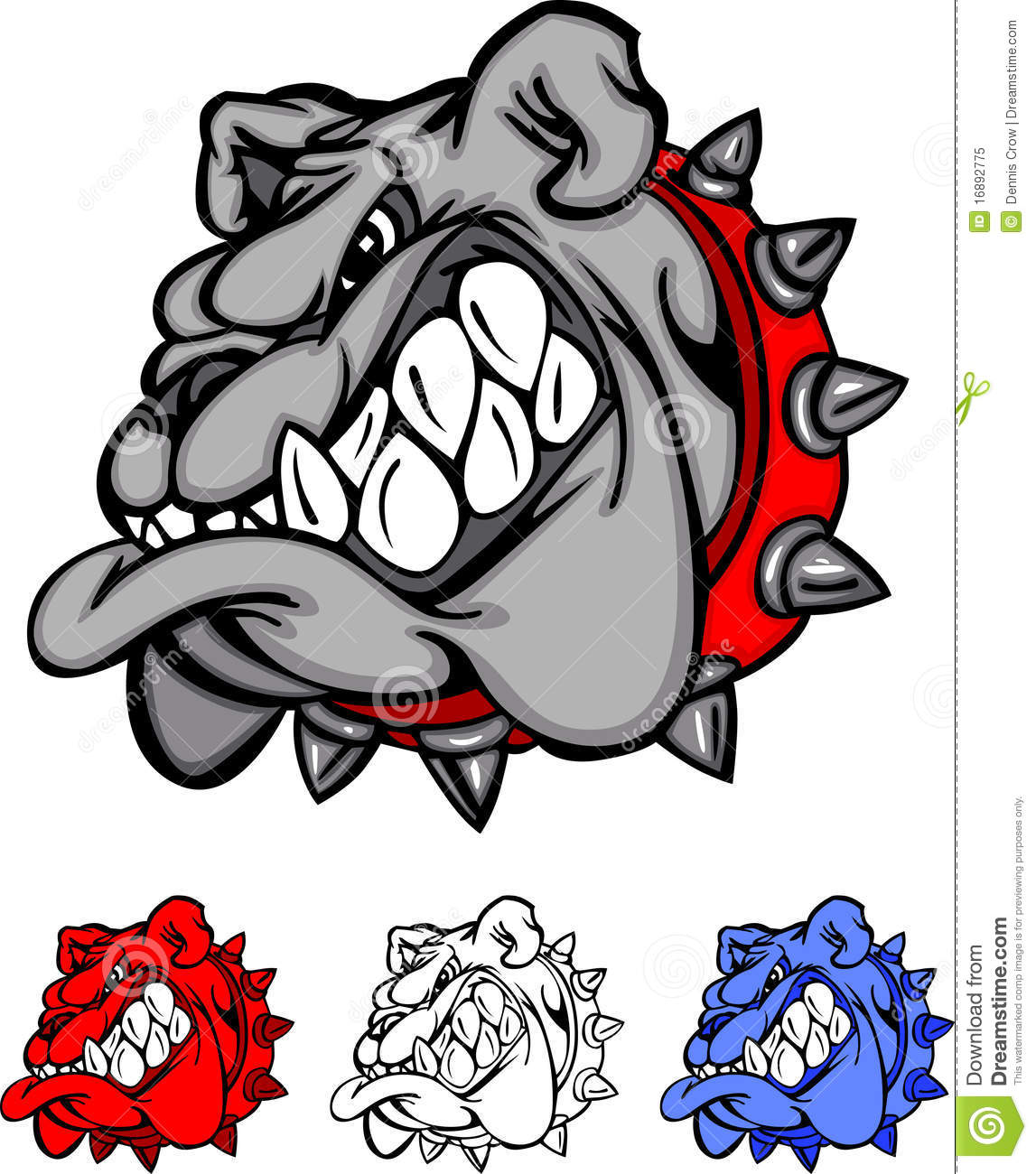 Vector Bulldog Mascot Logos