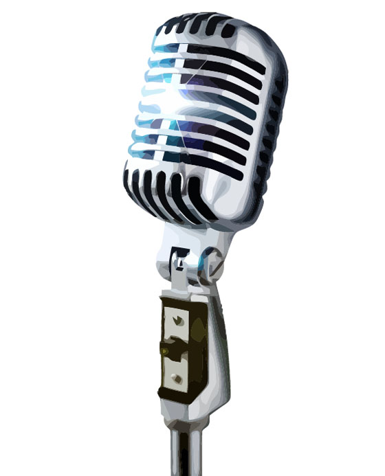 Vector Graphics Microphone