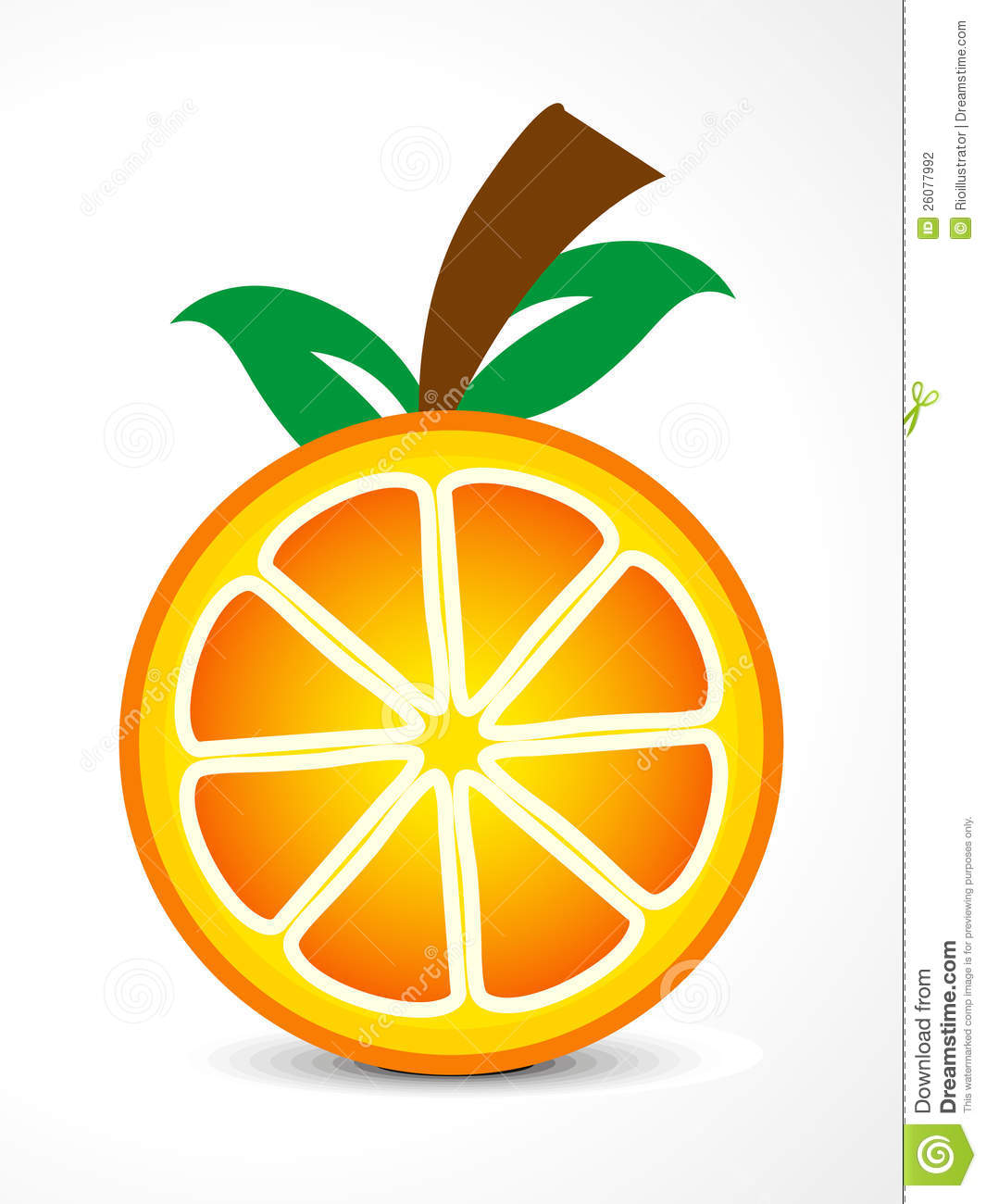 Vector Orange Fruit