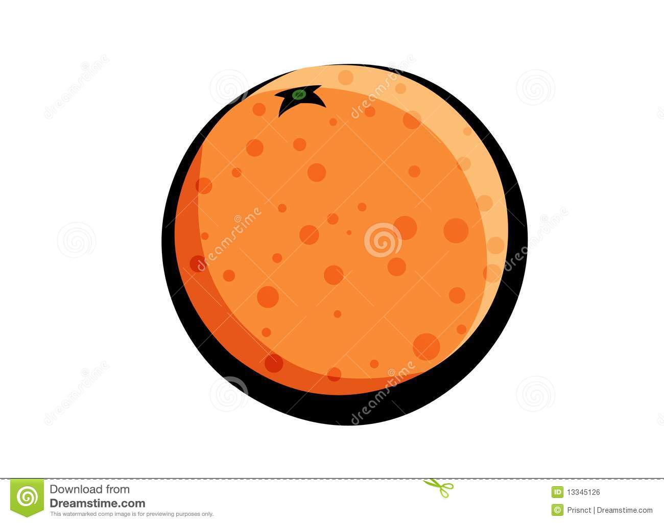 Vector Orange Fruit