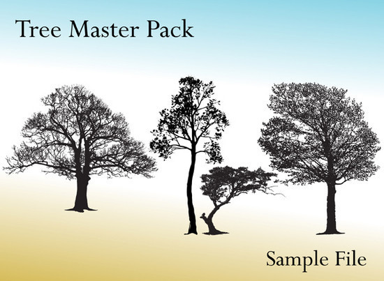 Vector Tree Brush Photoshop