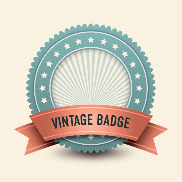 Vintage Badge Vector Free Download