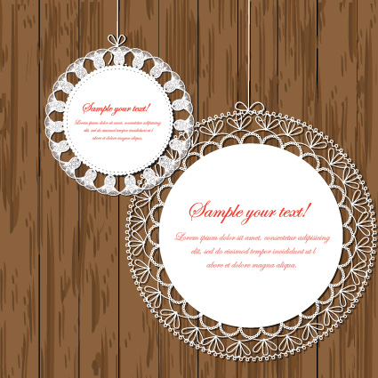 Vintage Lace Frame Vector Free